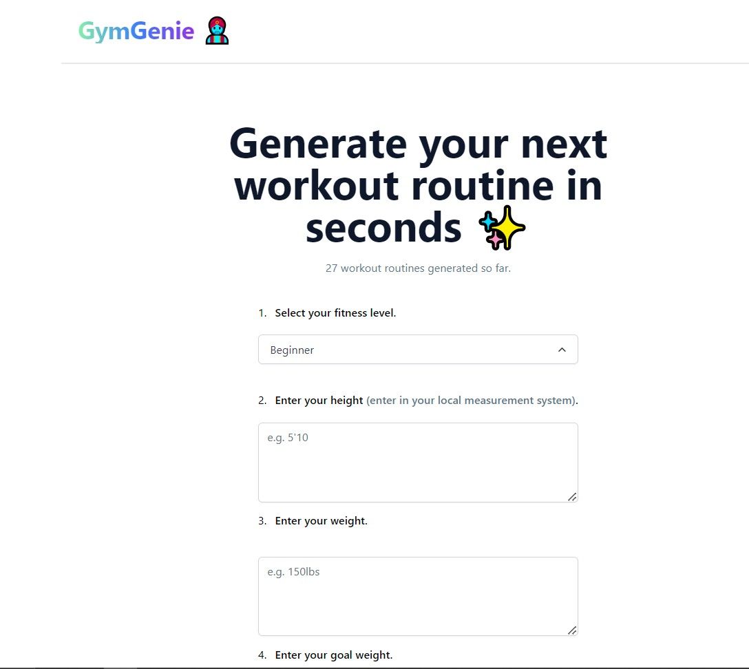 GymGenie