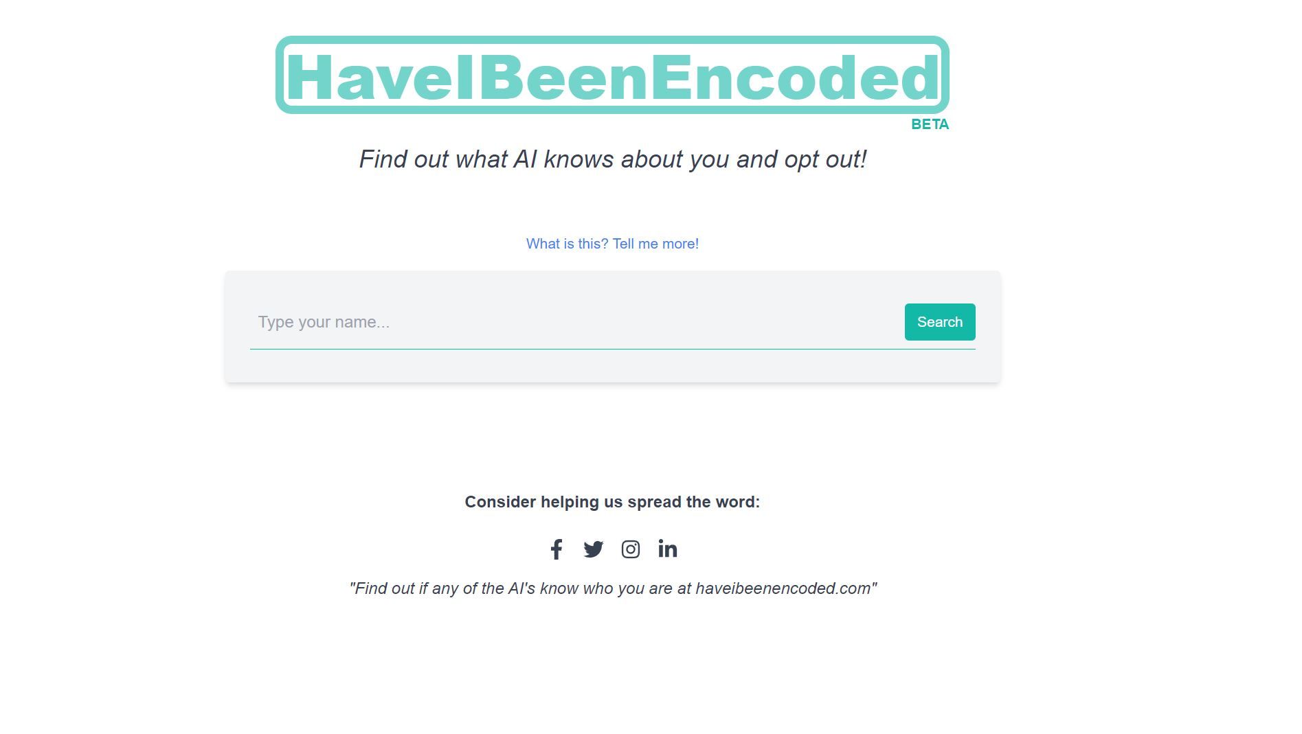 Post: Have I Been Encoded