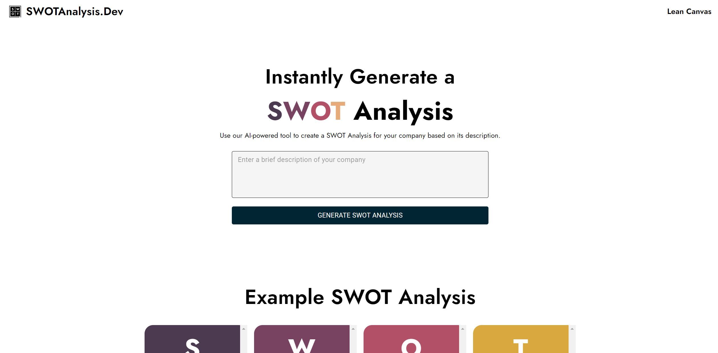 AI SWOT Analysis
