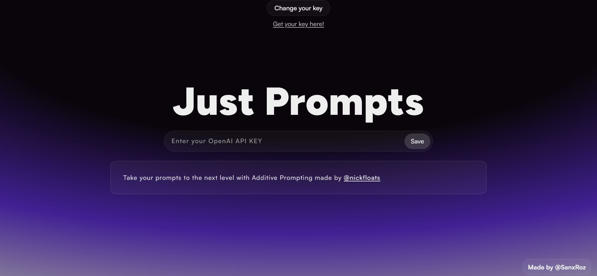 Post: Just Prompts