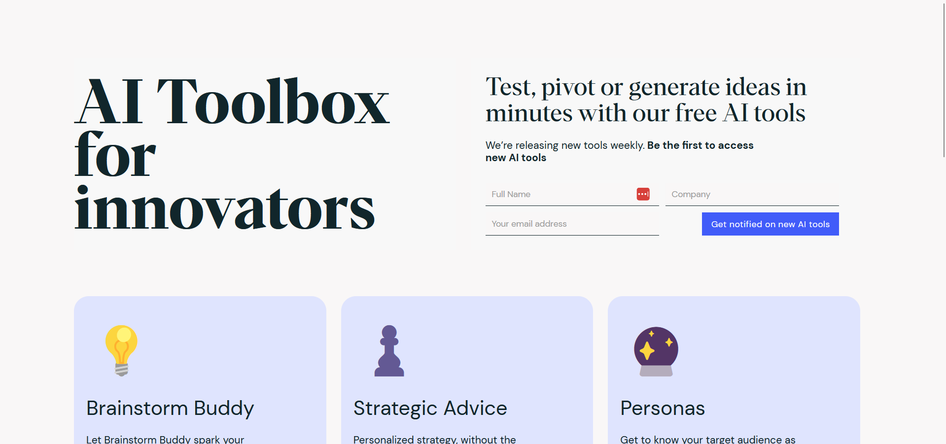 Post: AI Toolbox for Innovators