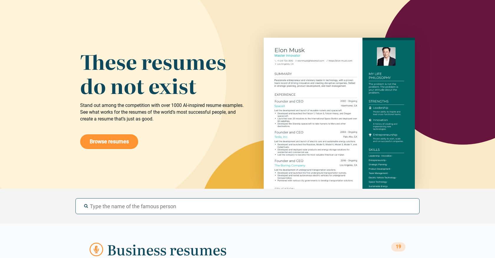 Post: This Resume Does Not Exist